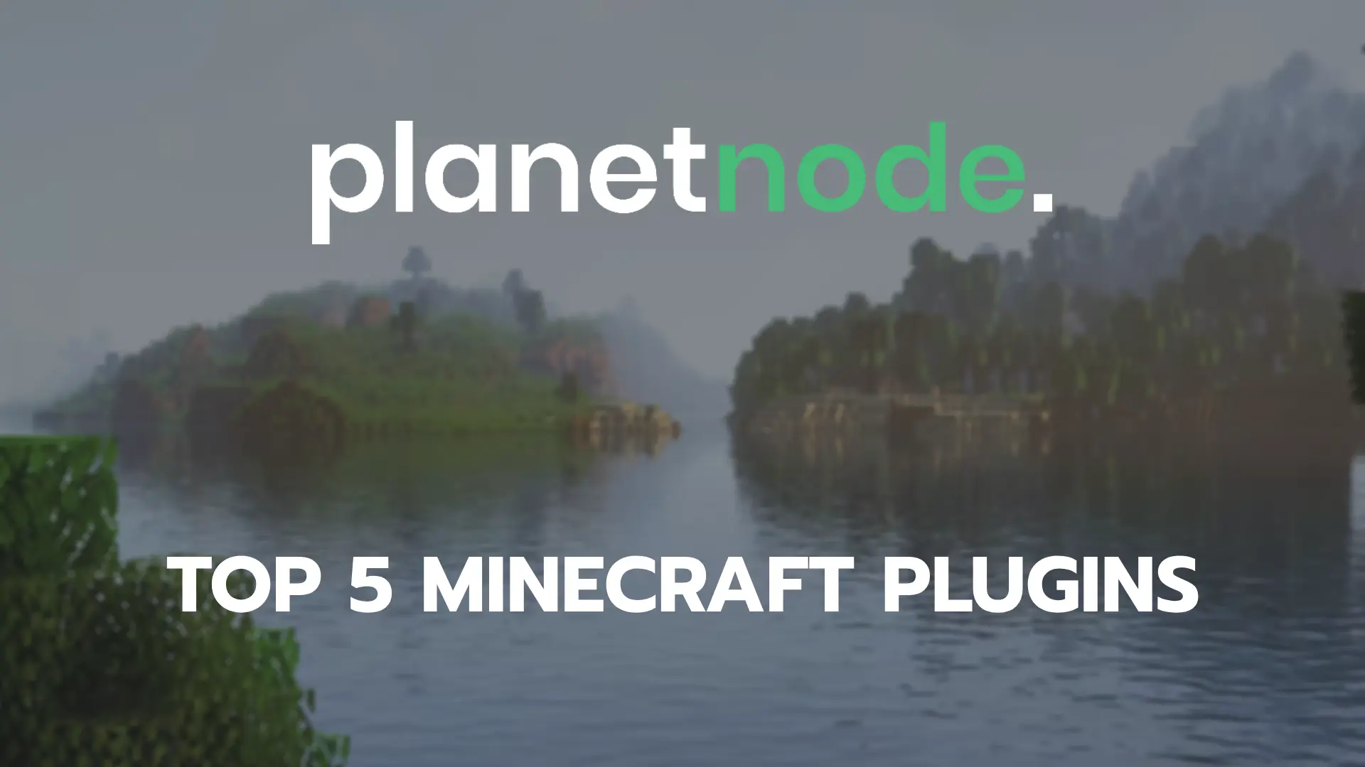 Banner with the text 'Top 5 minecraft plugins'