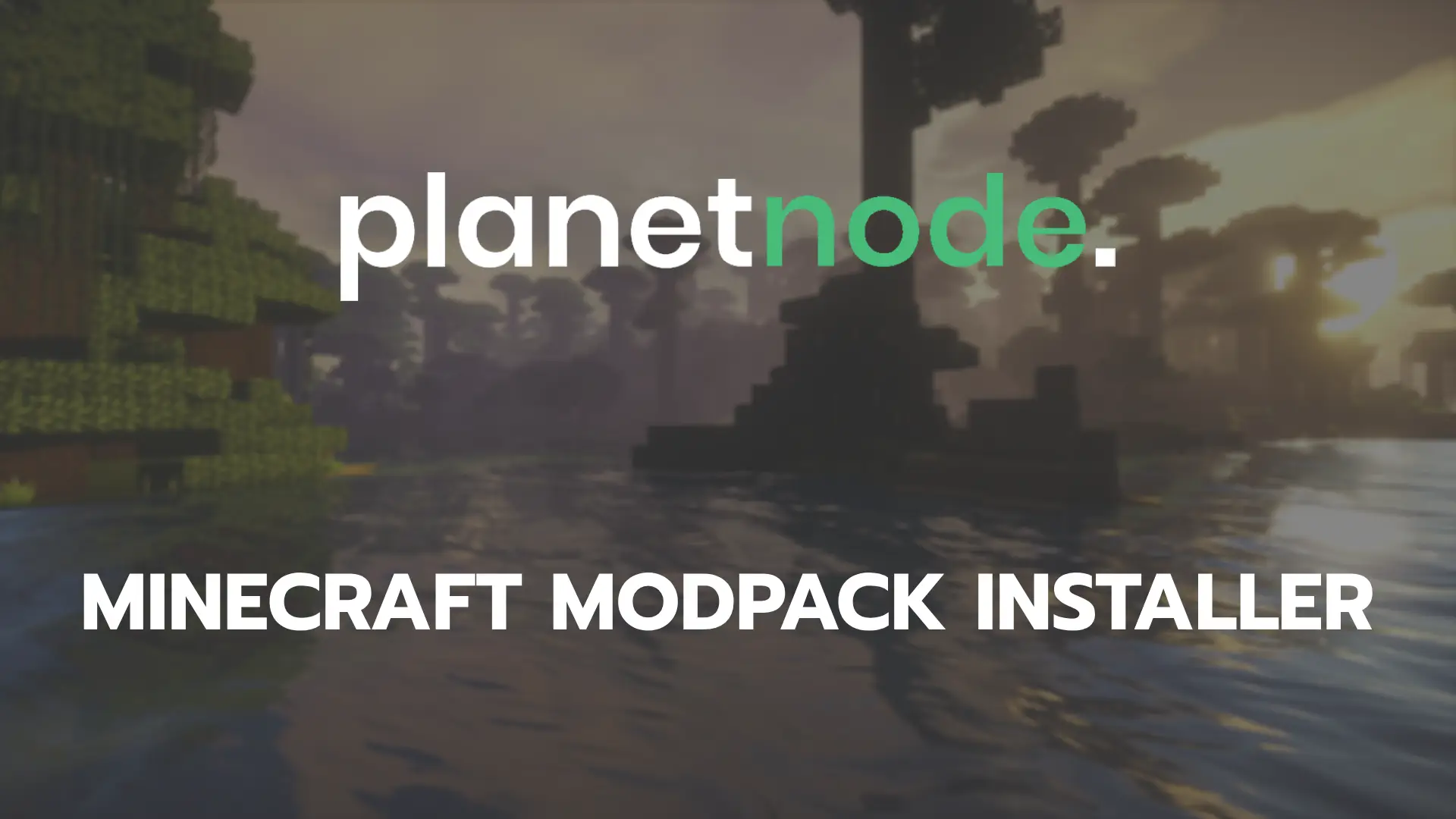 Banner with the text 'Minecraft Modpack Installer'